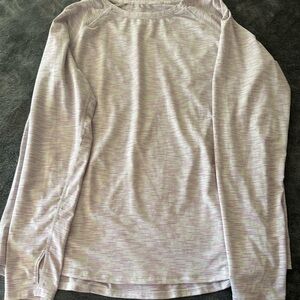 Light Cream Active Wear Long Sleeve Top - XL